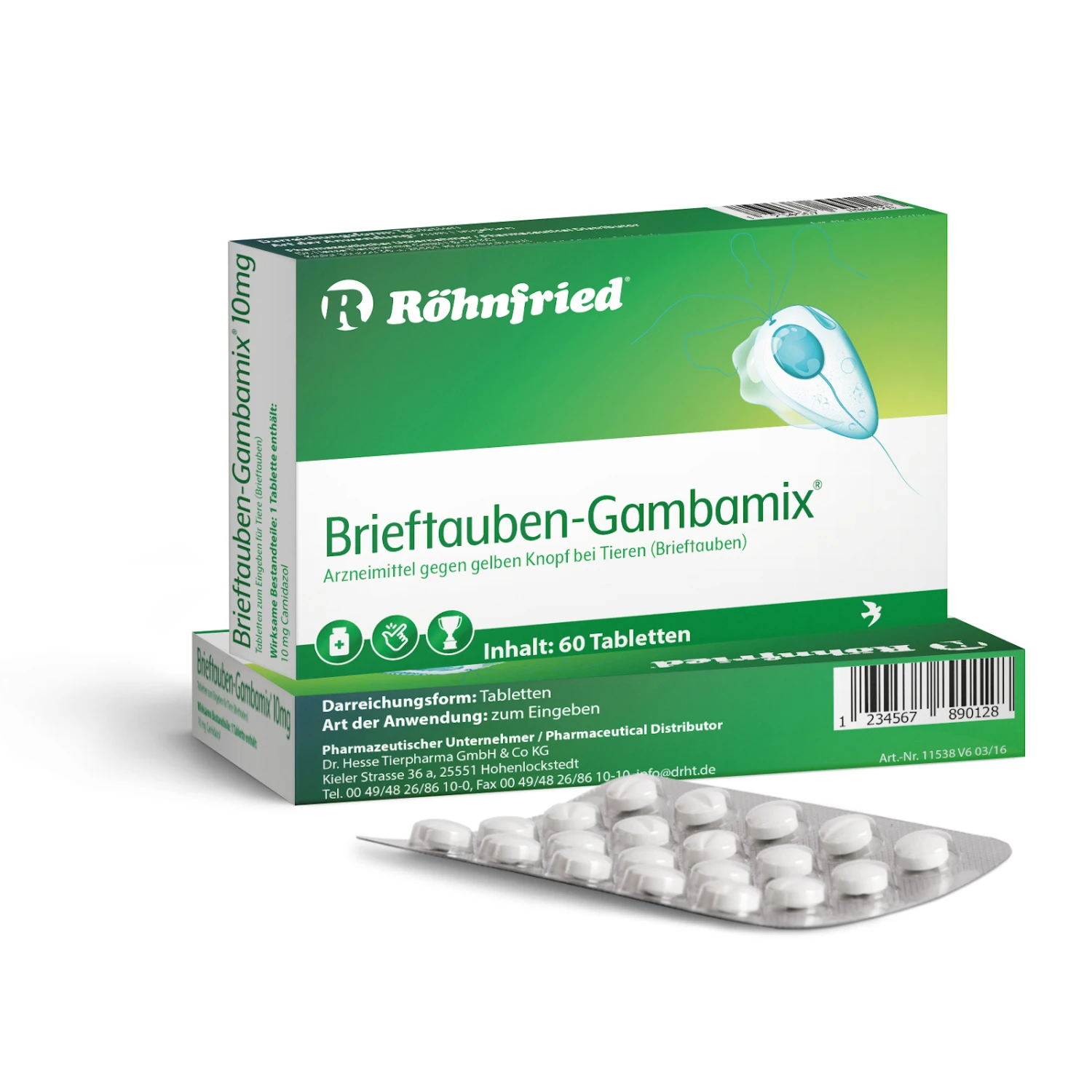 Röhnfried Brieftauben Gambamix 60 Stück 3 Röhnfried Brieftauben Gambamix 60 Stück