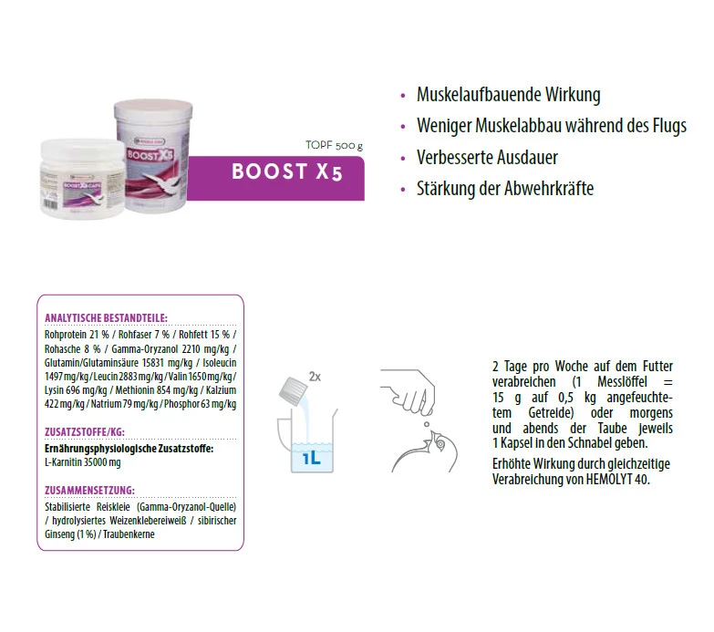 Oropharma Boost X5 500g 4 Oropharma Boost X5 500g – Bild 2