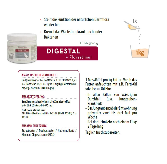Oropharma Digestal 300g 4 Oropharma Digestal 300g – Bild 2
